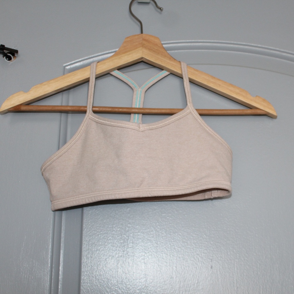 nude ivivva sports bra size 12